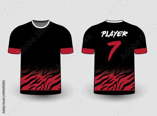 Sports gear template mockup is a perfect fit for all sports. The designs that go on casual wear, shirts, fashion apparel, and all kinds of team uniform