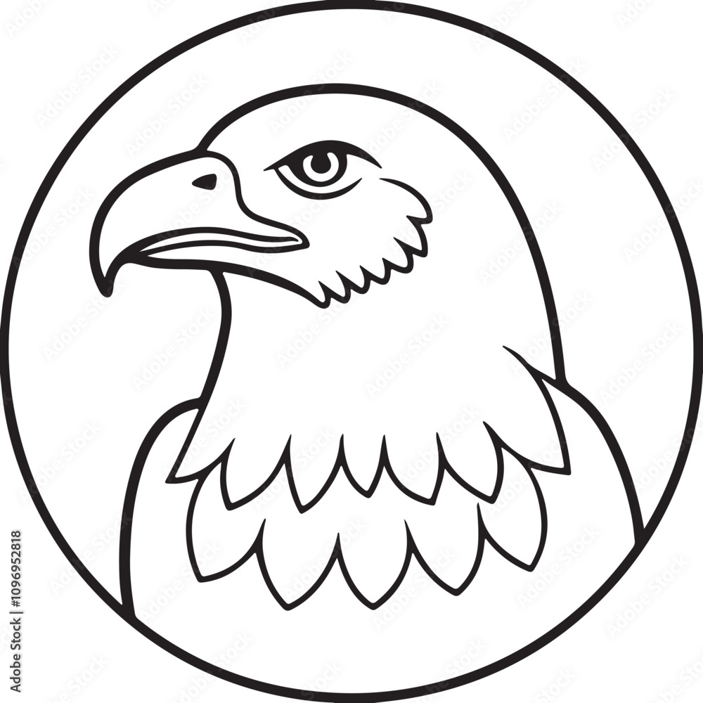 Fototapeta premium eagle head icon