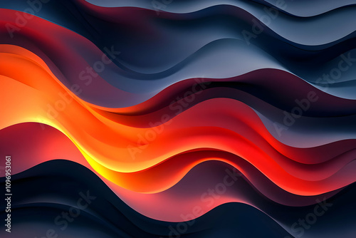 Abstract Wave Background Illustration