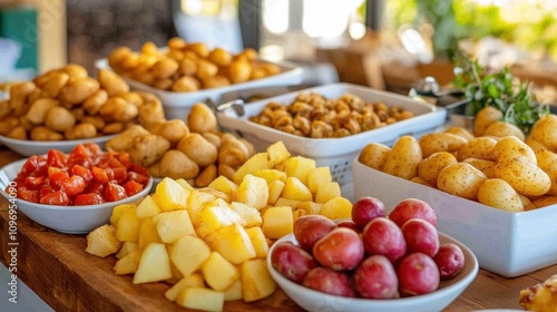 Fresh and Colorful Vegetables on a Rustic Table