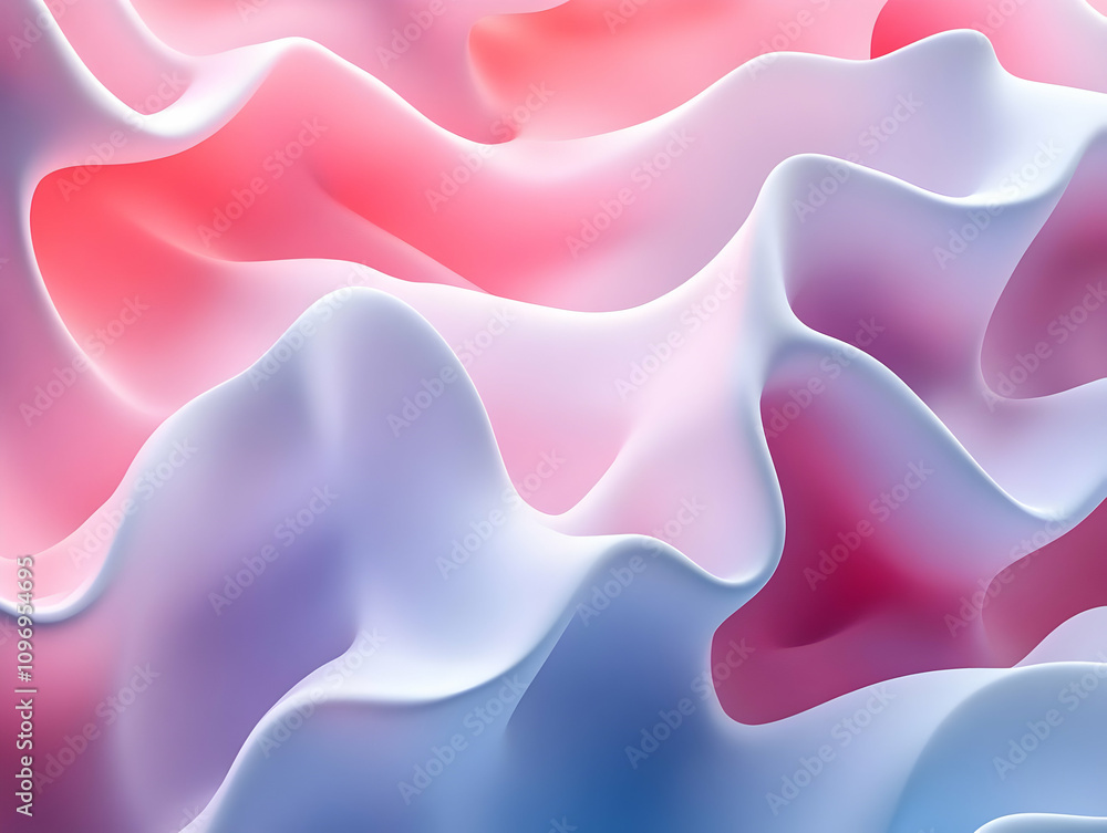 Pink Blue 3D Abstract Background Waves Pink Blue 3D Abstract Background Waves