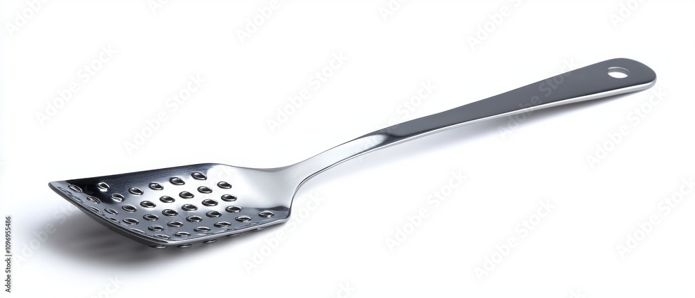 Stainless steel slotted spatula for cooking and serving food Stainless steel slotted spatula for cooking and serving food