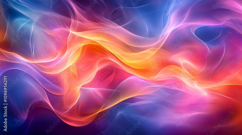 Vivid Swirls of Color Blend Together Creating an Abstract Pattern Full of Energy and Movement in a Vibrant Display of Light and Shade Vivid Swirls of Color Blend Together Creating an Abstract Pattern Full of Energy and Movement in a Vibrant Display of Light and Shade