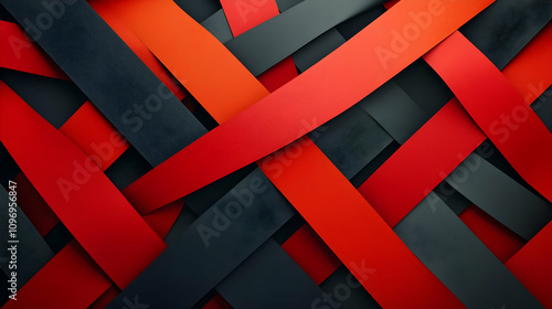 Wallpaper Mural Red Black Abstract 3D Background Torontodigital.ca