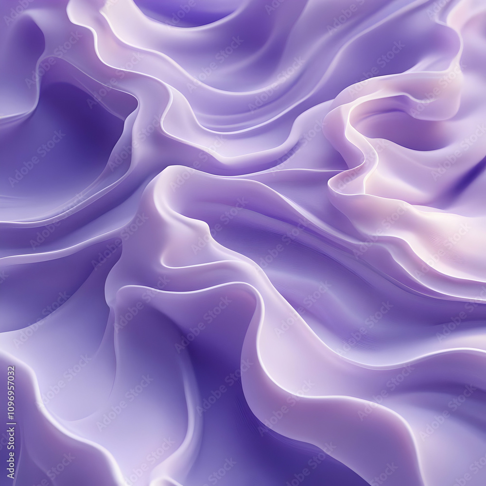 Lavender 3D Abstract Background Illustration Lavender 3D Abstract Background Illustration