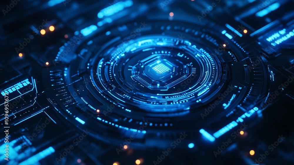A futuristic digital vortex with intricate neon circuitry and geometric lines, radiating neon lights circuits, abstract technology concept modern Futuristic core hud concept with electronic circuit. A futuristic digital vortex with intricate neon circuitry and geometric lines, radiating neon lights circuits, abstract technology concept modern Futuristic core hud concept with electronic circuit.
