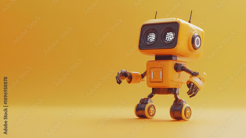 Immerse yourself in the futuristic world of 3d rendering technology with a smart robot ai assistant, depicted in an attractive and captivating illustration. Futuristic Robot Realm. Illustration Immerse yourself in the futuristic world of 3d rendering technology with a smart robot ai assistant, depicted in an attractive and captivating illustration. Futuristic Robot Realm. Illustration