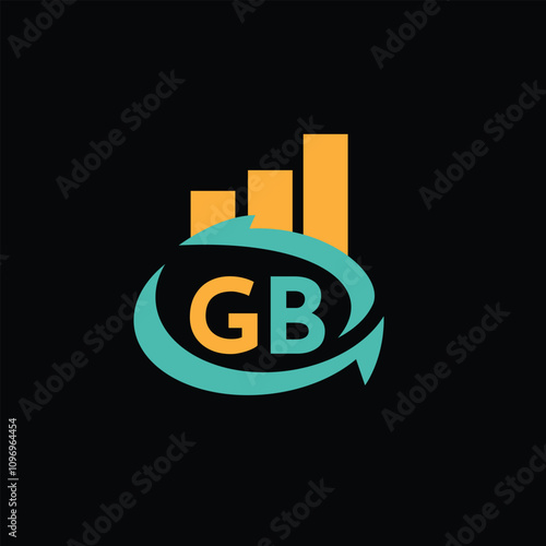 GB Financial logo design template, GB Financial logo, GB technology vector photo