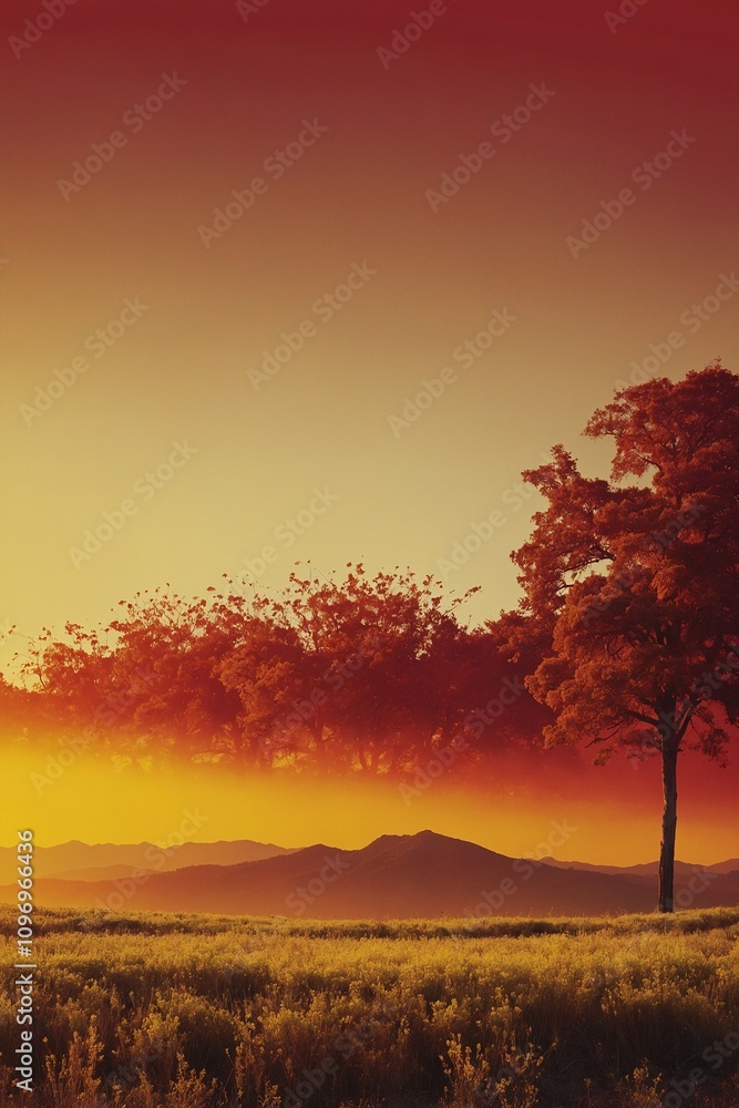 Dreamy Sunset Landscape Dreamy Sunset Landscape