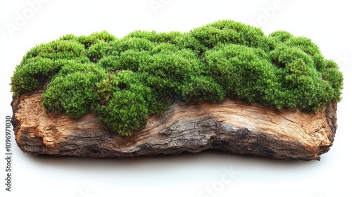 Wallpaper Mural A moss-covered log showcasing lush greenery and natural texture. Torontodigital.ca