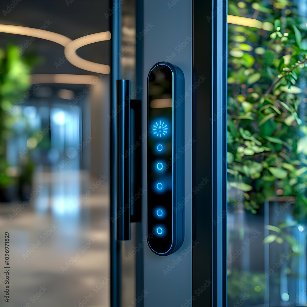 Modern Office Door 3D Illustration Modern Office Door 3D Illustration
