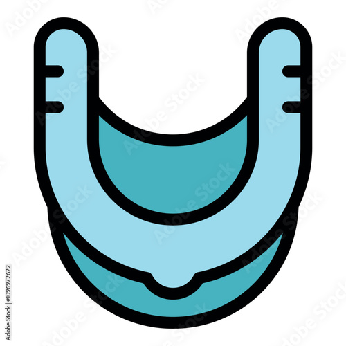 Boxing mouthguard providing essential protection for teeth and gums, minimizing risk of dental injuries during boxing training or competition