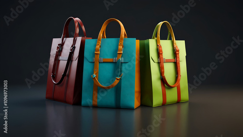 Stylish Leather Tote Bags Collection photo