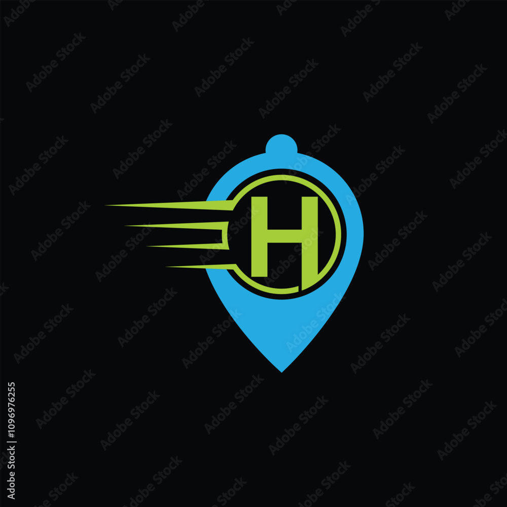 Obraz premium H logo icon design template elements