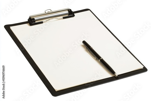 Wallpaper Mural Blank clipboard with pen ready for notes or sketches Torontodigital.ca