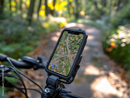 Smartphone Bike Mount Photo: GPS Navigation
