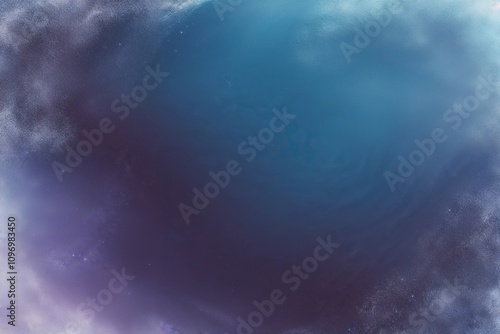 Deep Blue Ethereal Gradient Canvas Texture with Noise Effect and Blank Space for Text