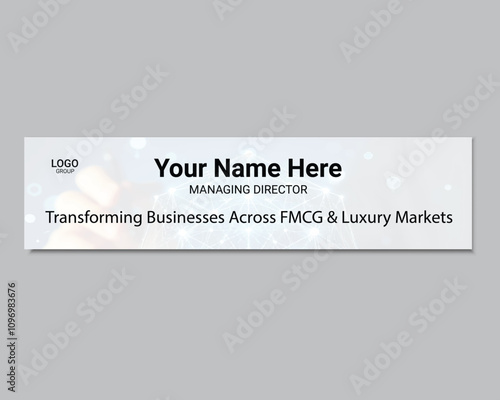Professional Linked in Cover Design Template
