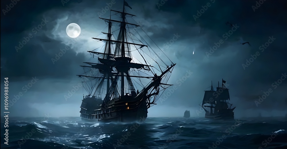 Obraz premium The image shows a large ship