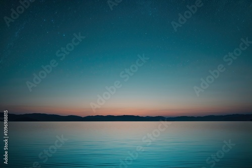 Serene Soft Cerulean and Jade Gradient Nightfall Background for Tranquil Spaces and Engaging Digital Environments