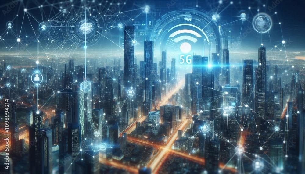 Fototapeta premium Digitale Zukunft