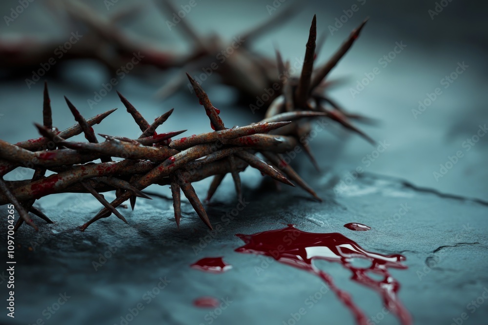 Crown of Thorns and Nails Reflection Crown of Thorns and Nails Reflection