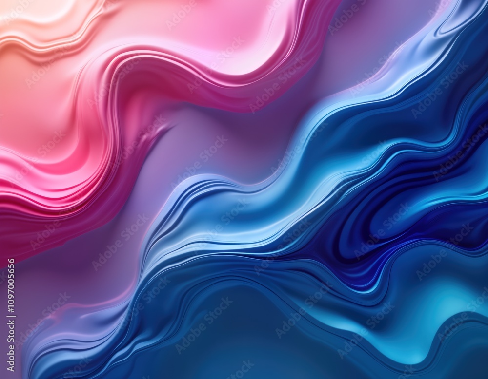 Abstract liquid art. Pink blue fluid colors mix. Vibrant paint waves flow. Modern design background. Trendy color palette. Perfect for web design decor. Abstract liquid art. Pink blue fluid colors mix. Vibrant paint waves flow. Modern design background. Trendy color palette. Perfect for web design decor.