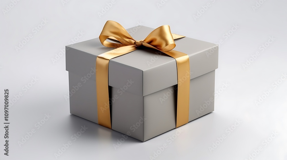 Grey-Colored Gift Box Isolated on Plain Background
Grey-Colored Gift Box Isolated on Plain Background