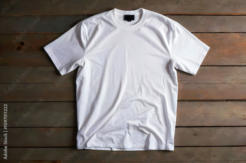 White blank t shirt mock up, clothing and fashion design, copy space area, template