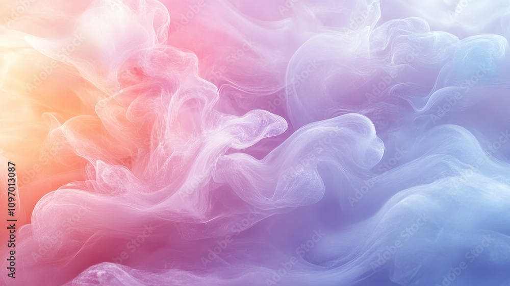 Abstract Pastel Swirls of Color and Light Abstract Pastel Swirls of Color and Light
