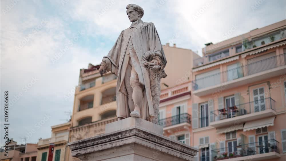 The Statue of Lord Brougham memorial in daylight, Cannes, France The Statue of Lord Brougham memorial in daylight, Cannes, France