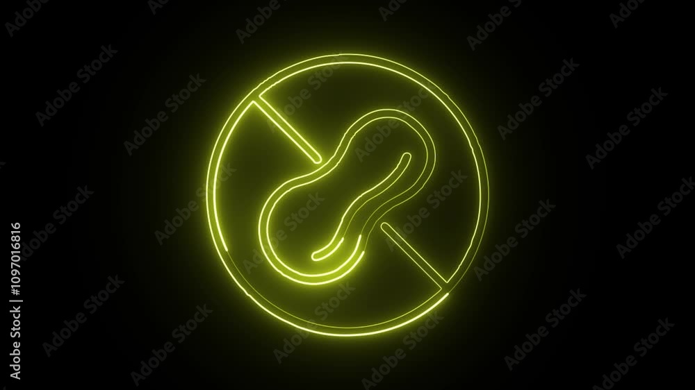 glowing neon peanut free icon isolated on black background glowing neon peanut free icon isolated on black background