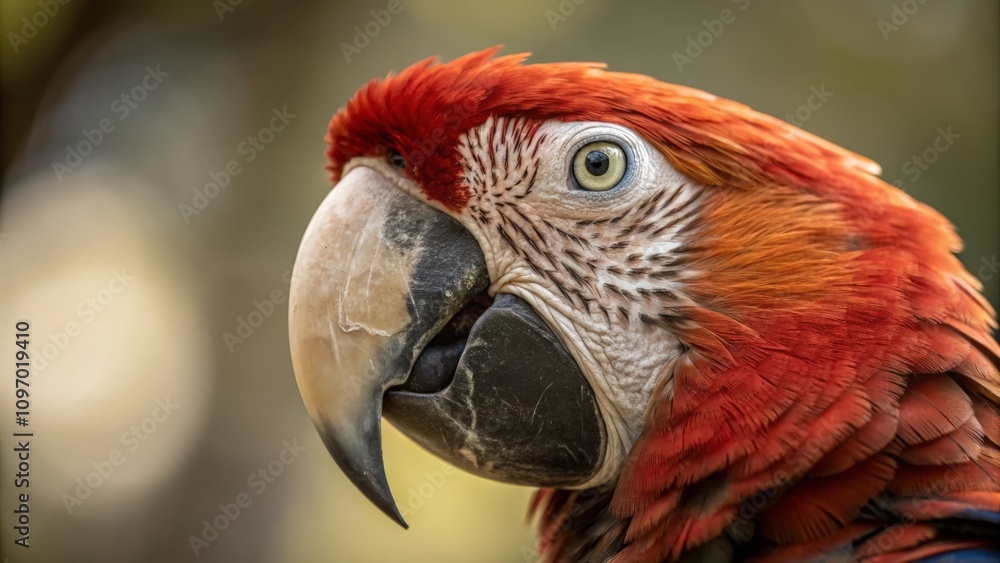 Fototapeta premium red and yellow macaw