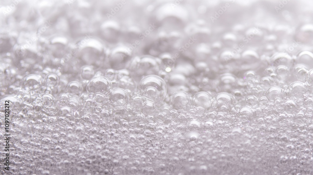 Obraz premium A Close Up View Of Many White Bubbles