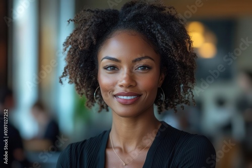 dynamic businesswoman animatedly discussing with colleagues in a modern office, exuding professionalism, collaboration, and motivation amid a lively atmosphere