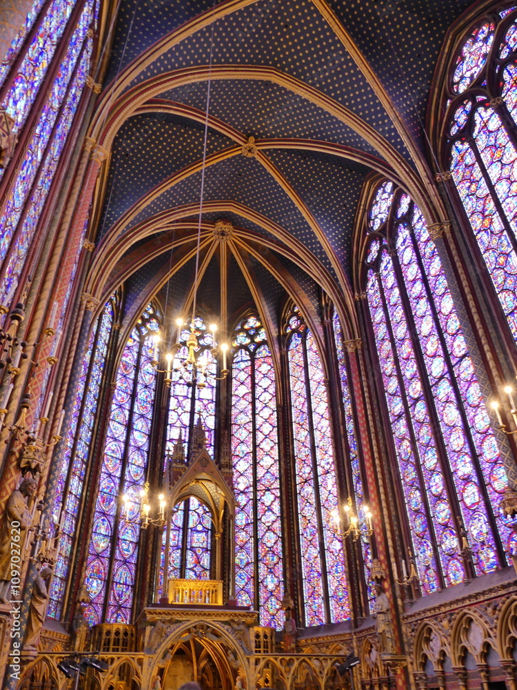 Sainte Chapelle Paris stained glass vitraux Sainte Chapelle Paris stained glass vitraux