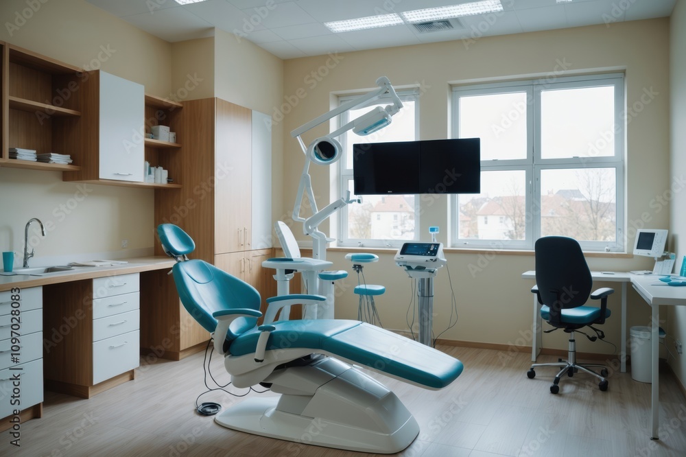 Interior of modern dental clinic Interior of modern dental clinic