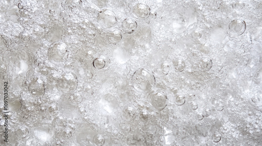 Air Bubbles in White Frothy Substance Air Bubbles in White Frothy Substance