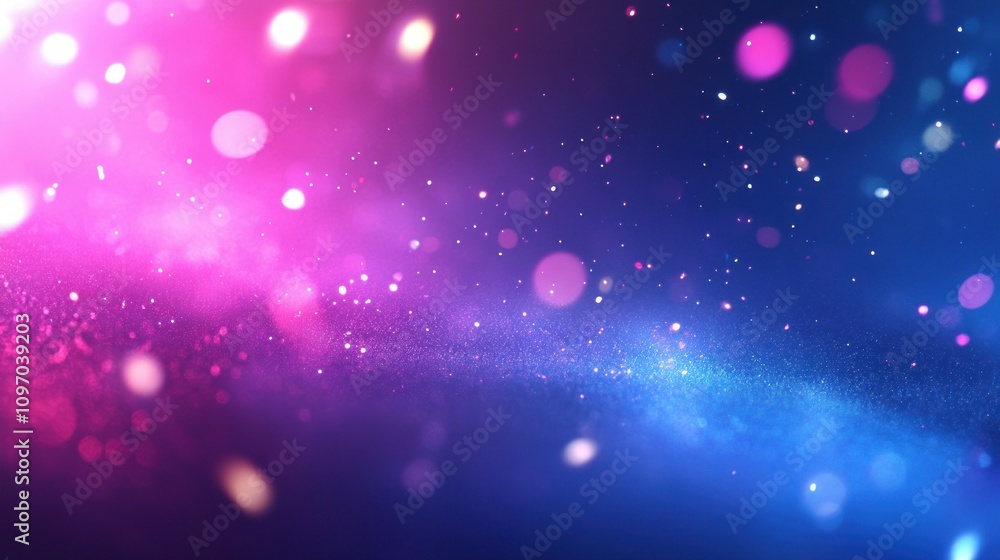 Enchanted Cosmic Nebula: A Symphony of Pink and Blue Glitter Enchanted Cosmic Nebula: A Symphony of Pink and Blue Glitter