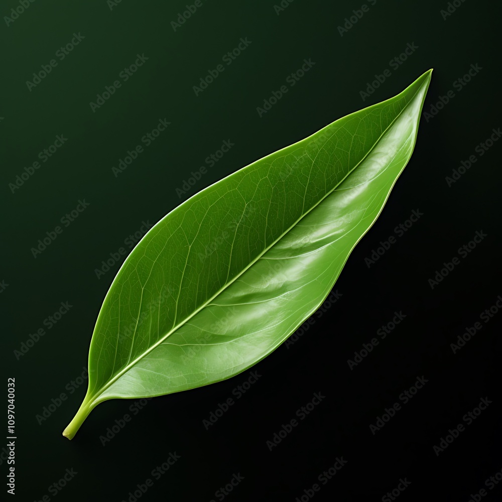Obraz premium Laurel Leaf Isolated on a Plain Background