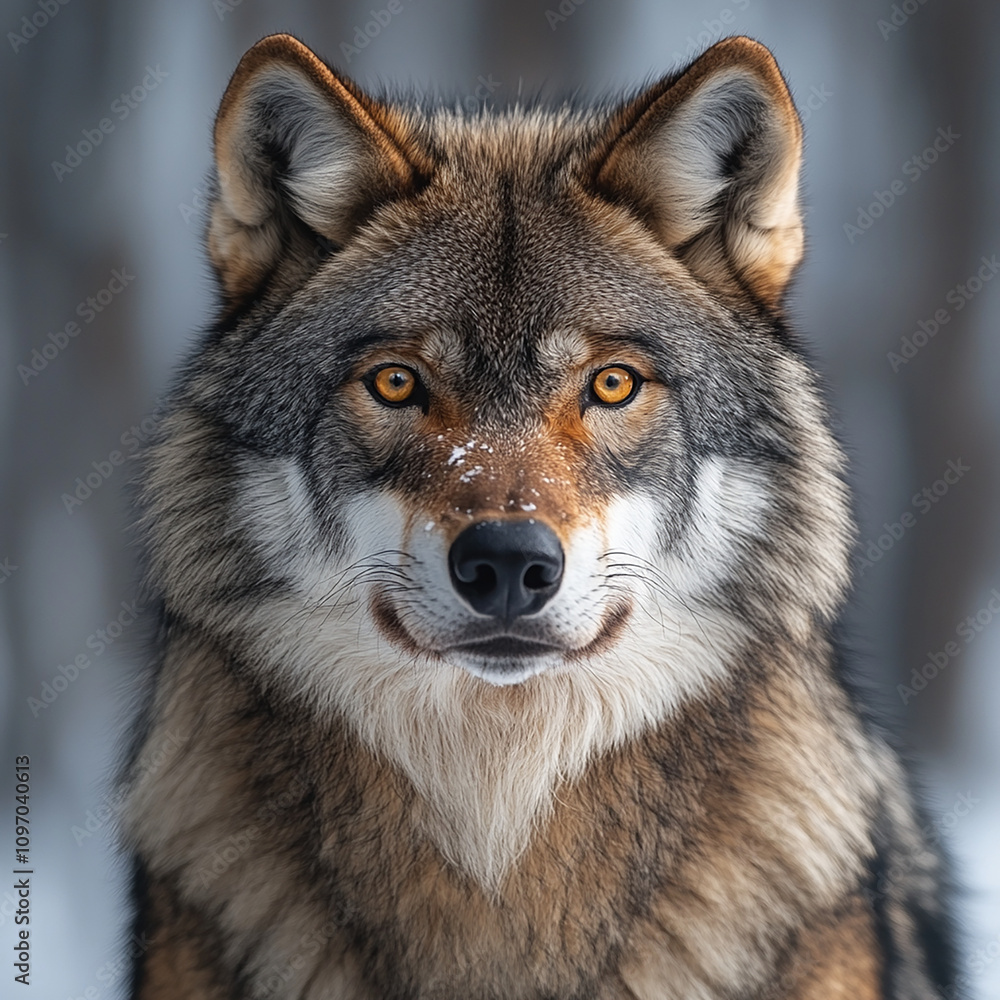 Fototapeta premium gray wolf portrait