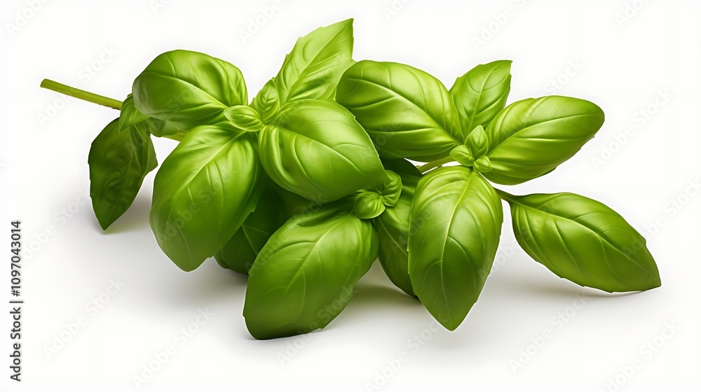Fresh Basil Herb Isolated on a Plain Background
Fresh Basil Herb Isolated on a Plain Background