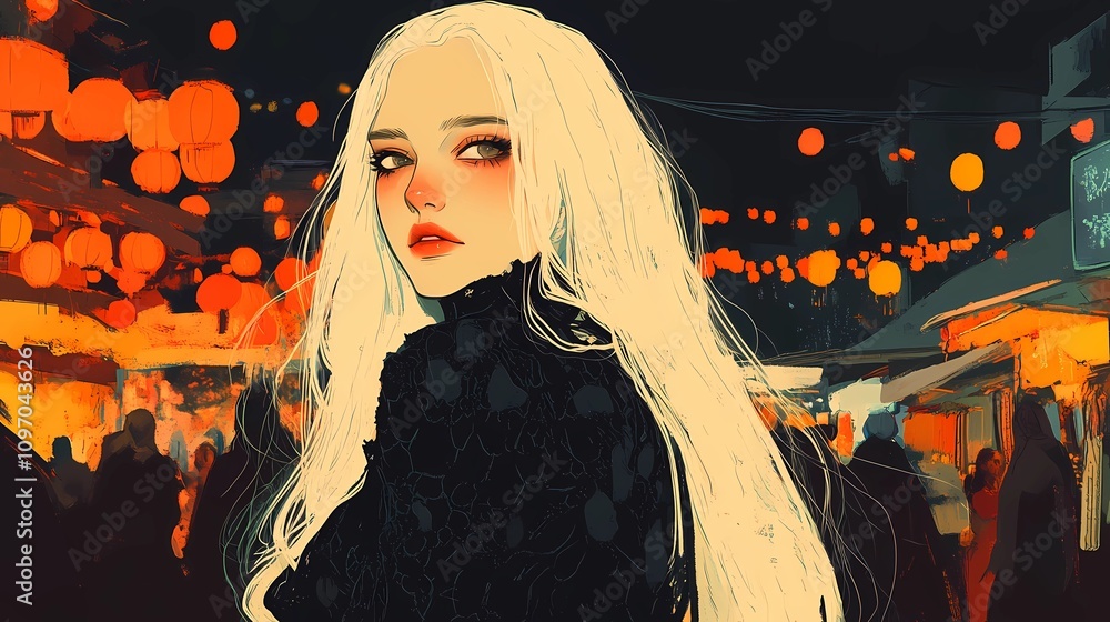 Gothic teenage girl portrait with dark aesthetic, perfect for stock Gothic teenage girl portrait with dark aesthetic, perfect for stock