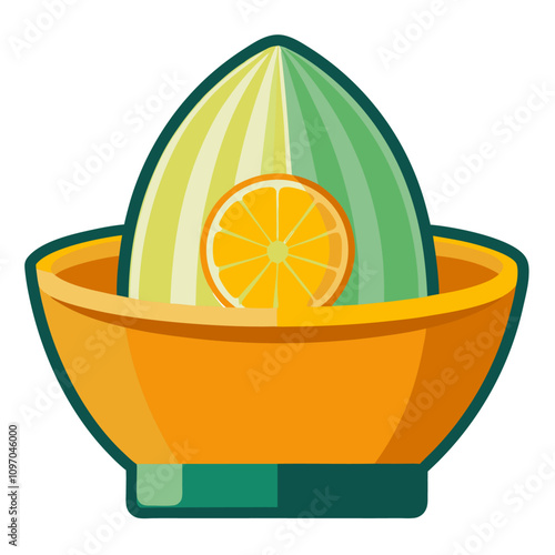 citrus juicer clipart cartoon Illustration drawing