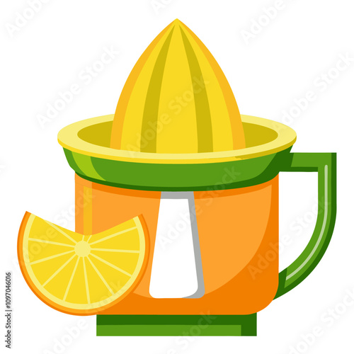 citrus juicer clipart cartoon Illustration drawing