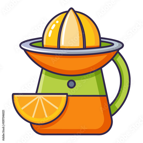 citrus juicer clipart cartoon Illustration drawing