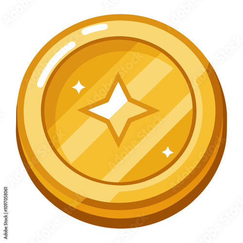 coin gold money clipart cartoon Illustration drawing