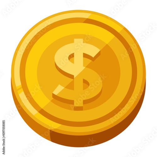 coin gold money clipart cartoon Illustration drawing