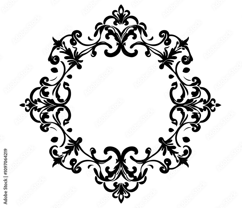 frame with ornament frame with ornament
