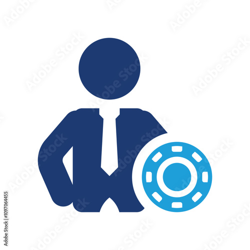 Casino dealer icon